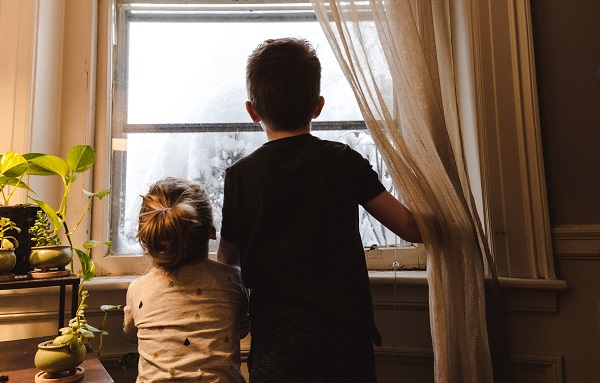 Children at window
